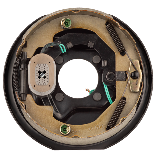 10" x 2.25" Electric Trailer Brake Assembly – Manual Adjust, 3,500 lb, Left‑Hand, Boxed (Ferro Distribution) F02018