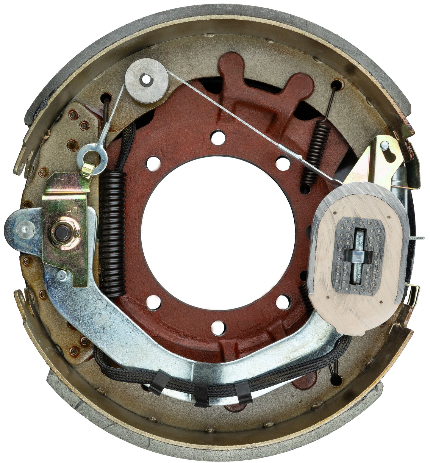 12‑1/4" x 4" Self‑Adjusting Electric Trailer Brake Assembly – 10,000 lb, Left‑Hand (Ferro Distribution) F02032