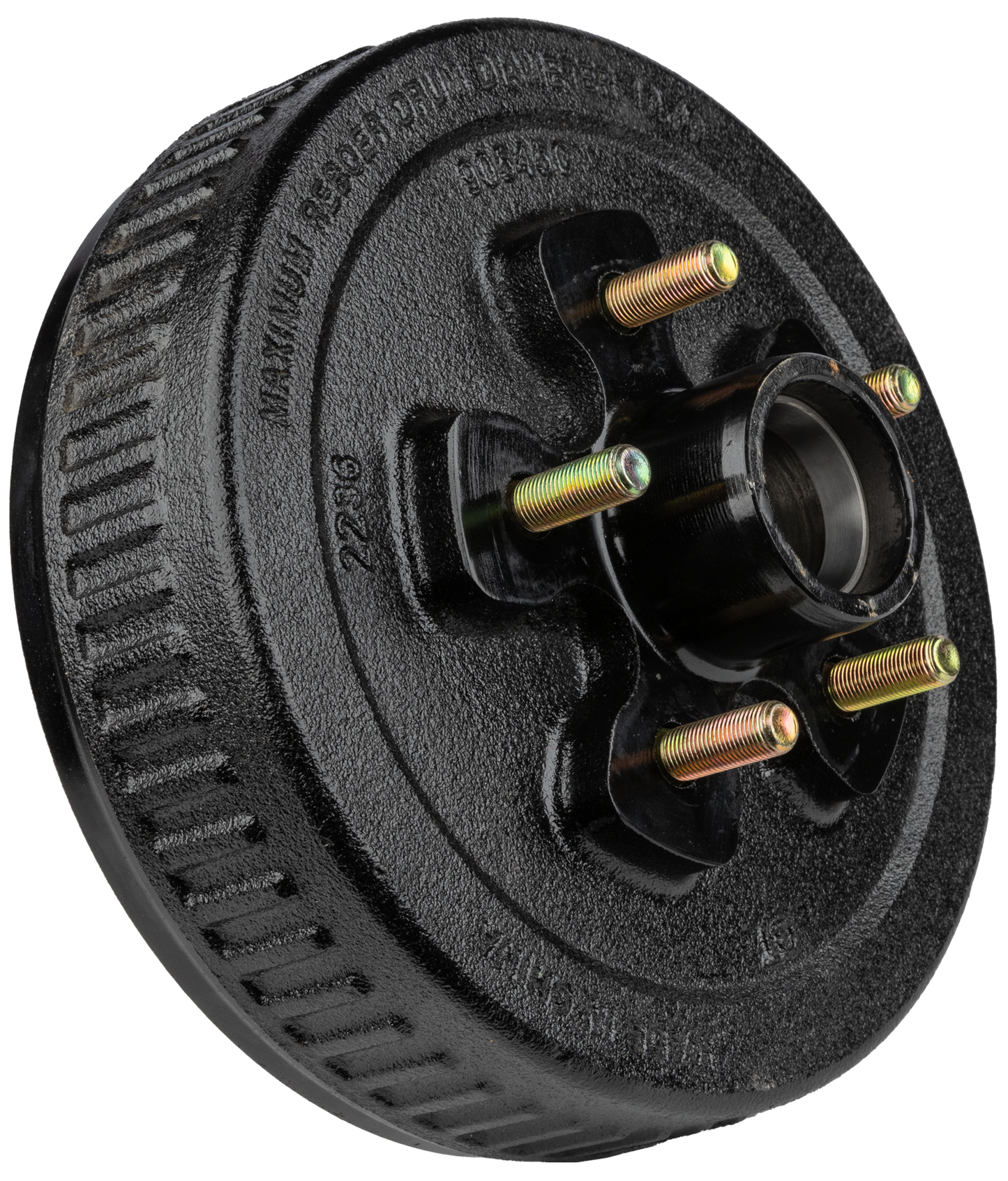 Hub/Drum Assembly (3500 lb capacity, 5" X 4.5",  1/2"-20, for 10" Brakes) (F02001) Ferro Distribution