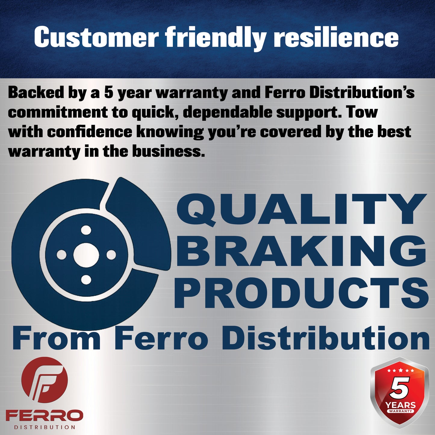 Hub/Drum Assembly (6000 lb capacity 6" X 5.5", 1/2"-20, for 12" Brakes) (F02002) Ferro Distribution