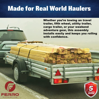 Idler Hub (2000lb capacity, 4” x 4”, ½”-20) (F02005) Ferro Distribution