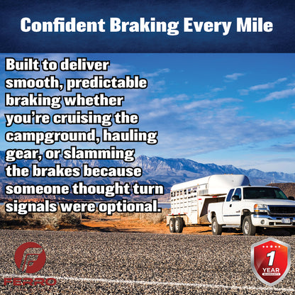 Trailer Brake & Hub Kit – Four 10" x 2.25" Manual‑Adjusting Brakes + Four 10" Loaded Hubs, 3,500 lb Axles (Ferro Distribution) F02045