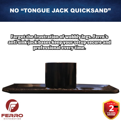 Footpad, 2.25" jacks manual tongue jack (F03007) Ferro Distribution