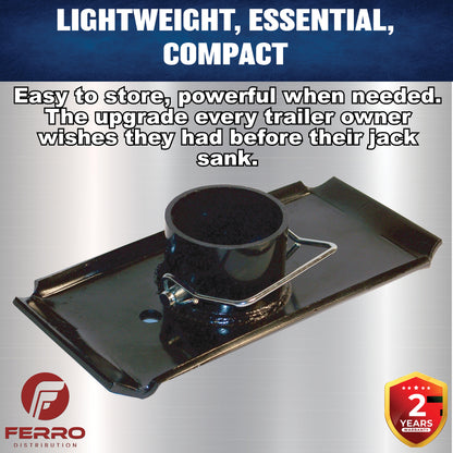 Footpad, 2.25" jacks manual tongue jack (F03007) Ferro Distribution