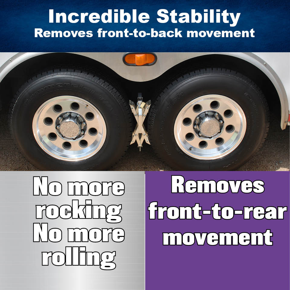 Tire Locking Chocks, Large Size, pack of 2 (Ferro Distribution) F04007