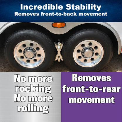 Tire Locking Chocks, Large Size, pack of 2 (Ferro Distribution) F04007