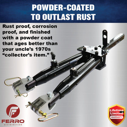 Tow Bar (8K, with Roadmaster Clevises) F07003 Ferro Distribution