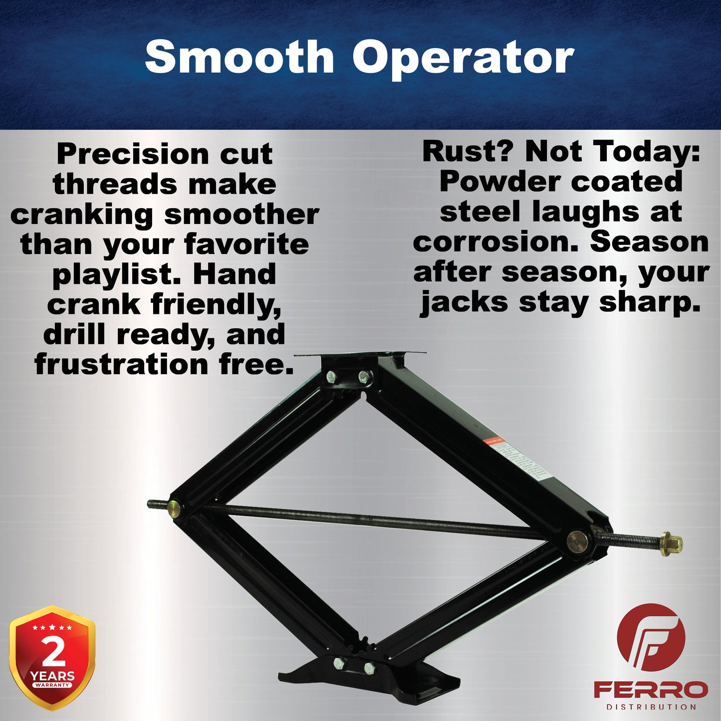 Scissor Jacks , 24 Inch, pack of 2 (Ferro Distribution) F03001