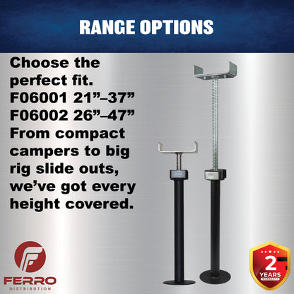 Slideout Supports, 26"- 47" (F06002) Ferro Distribution